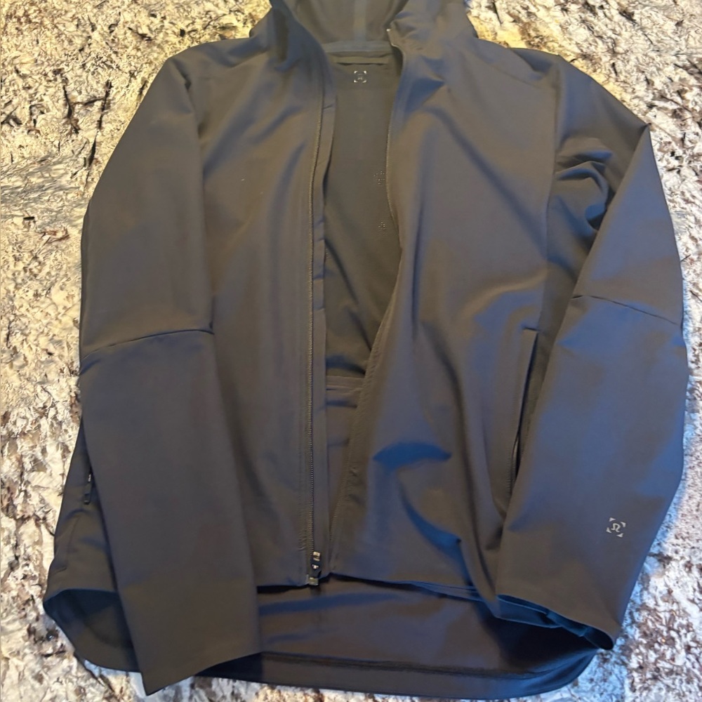 Lululemon Black Hooded Jacket.  Waterproof